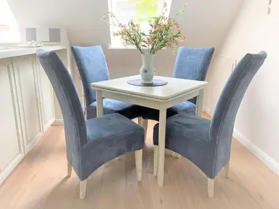 Ein Sitzbereich in der Unterkunft Maisonnette mit Charme Maisonette mit Charme
