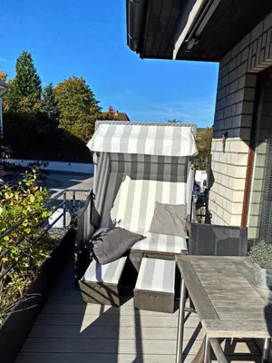 Ein Balkon oder eine Terrasse in der Unterkunft Haus Sonnenschein Haus Sonnenschein Appartement 7 Strandnest