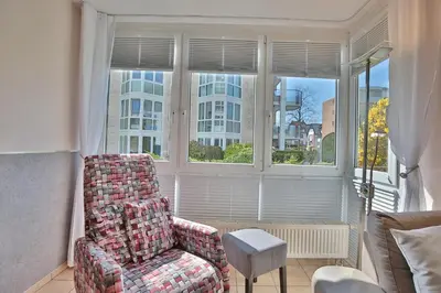 Ein Sitzbereich in der Unterkunft Hansa-Residenz I Hansa-Residenz I Appartement 4