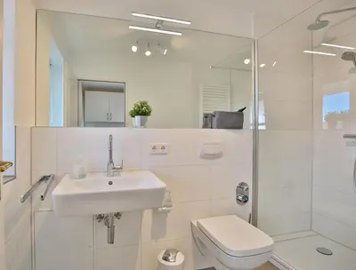 Ein Badezimmer in der Unterkunft Seebrücke Seebrücke Appartement 27