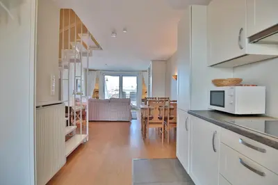 Küche/Küchenzeile in der Unterkunft Seebrücke Seebrücke Appartement 27