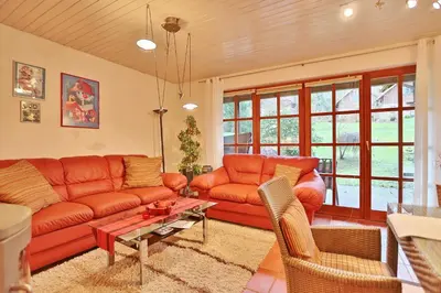 Ein Sitzbereich in der Unterkunft Ferienhaus Seeweg Ferienhaus Seeweg 4