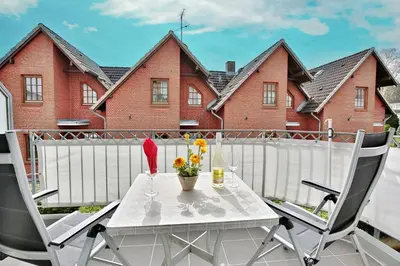 Ein Balkon oder eine Terrasse in der Unterkunft Residenz Alte Bergstraße Residenz Alte Bergstrasse Appartement 9