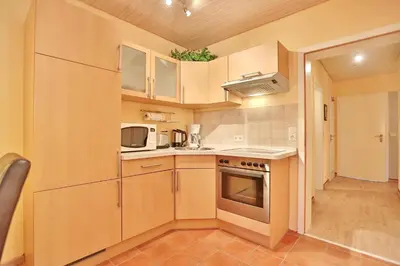 Küche/Küchenzeile in der Unterkunft Ferienparadies Klingberg Ferienparadies Klingberg Appartement 1