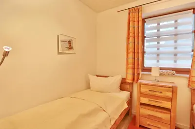 Ein Bett oder Betten in einem Zimmer der Unterkunft Ferienparadies Klingberg Ferienparadies Klingberg Appartement 1