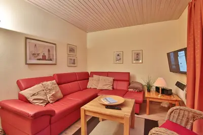 Ein Sitzbereich in der Unterkunft Ferienparadies Klingberg Ferienparadies Klingberg Appartement 1