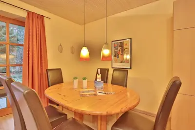Ein Sitzbereich in der Unterkunft Ferienparadies Klingberg Ferienparadies Klingberg Appartement 1