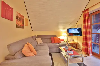 Ein Sitzbereich in der Unterkunft Ferienparadies Klingberg Ferienparadies Klingberg Appartement 2