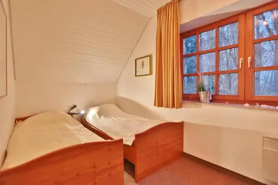 Ein Bett oder Betten in einem Zimmer der Unterkunft Ferienparadies Klingberg Ferienparadies Klingberg Appartement 6