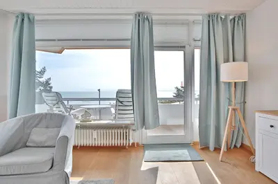 Ein Sitzbereich in der Unterkunft Berliner Hof Berliner Hof Appartement 215