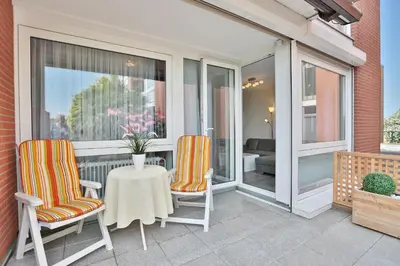 Ein Balkon oder eine Terrasse in der Unterkunft Haus Nautica Nautica Appartement 11