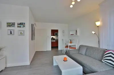 Ein Sitzbereich in der Unterkunft Haus Nautica Nautica Appartement 11