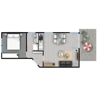 Grundriss der Unterkunft Möwenberg-Residenz Möwenberg-Residenz Appartement 1