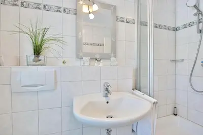 Ein Badezimmer in der Unterkunft Möwenberg-Residenz Möwenberg-Residenz Appartement 1