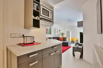 Küche/Küchenzeile in der Unterkunft Residenz Ostseestrand Appartement 32