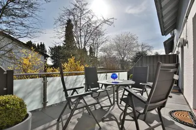 Ein Balkon oder eine Terrasse in der Unterkunft Appartemenhaus Linda-Lu Appartementhaus Linda-Lu Appartement 1