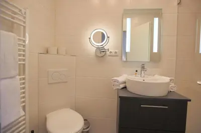 Ein Badezimmer in der Unterkunft Appartemenhaus Linda-Lu Appartementhaus Linda-Lu Appartement 7