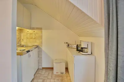 Küche/Küchenzeile in der Unterkunft Appartemenhaus Linda-Lu Appartementhaus Linda-Lu Appartement 7