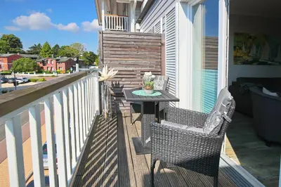 Ein Balkon oder eine Terrasse in der Unterkunft Haus Meeresbrise Haus Meeresbrise Appartement 16