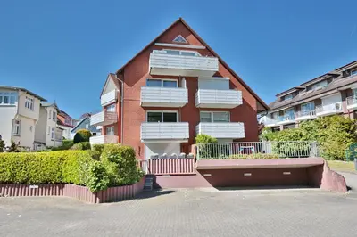 Das Gebäude in dem sich die Ferienwohnung befindet