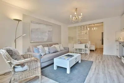 Ein Sitzbereich in der Unterkunft Appartemenhaus Linda-Lu Appartementhaus Linda-Lu Appartement 2