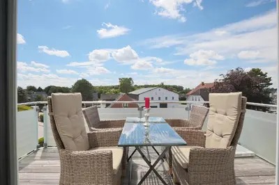 Ein Balkon oder eine Terrasse in der Unterkunft Logenplatz am Kammerweg Logenplatz am Kammerweg Appartement 12