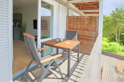 Ein Balkon oder eine Terrasse in der Unterkunft Haus Meeresbrise Haus Meeresbrise Appartement 7