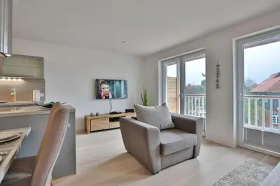 Ein Sitzbereich in der Unterkunft Haus Meeresbrise Haus Meeresbrise Appartement 7