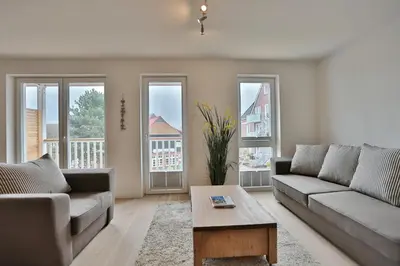 Ein Sitzbereich in der Unterkunft Haus Meeresbrise Haus Meeresbrise Appartement 7