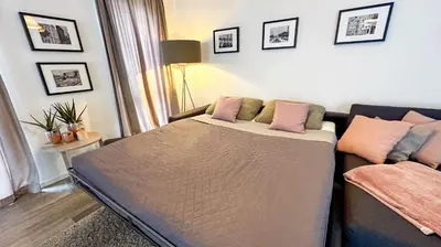 Ein Bett oder Betten in einem Zimmer der Unterkunft Haus Meeresbrise Haus Meeresbrise Appartement 19