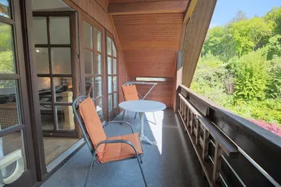 Ein Balkon oder eine Terrasse in der Unterkunft Ferienhaus Seeweg 1 Ferienhaus Seeweg 1