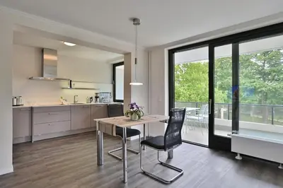Küche/Küchenzeile in der Unterkunft Haus Stranddistel Stranddistel Appartement 2