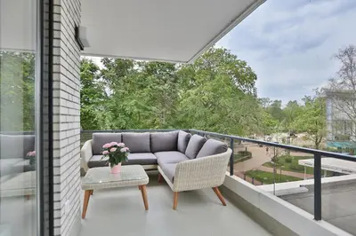 Ein Balkon oder eine Terrasse in der Unterkunft Haus Stranddistel Stranddistel Appartement 2