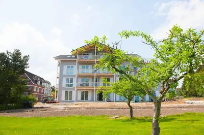 Das Gebäude in dem sich die Ferienwohnung befindet