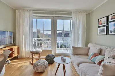 Ein Sitzbereich in der Unterkunft Residenz am Kurpark Residenz am Kurpark Appartement 8