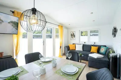 Ein Sitzbereich in der Unterkunft Ferienhaus 