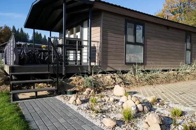Ein Garten an der Unterkunft Ferienhaus 