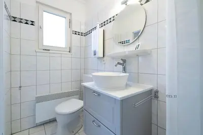 Ein Badezimmer in der Unterkunft Cottage am Meer