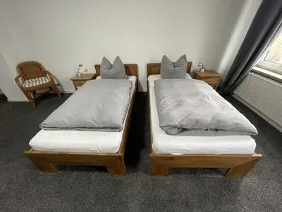 Ein Bett oder Betten in einem Zimmer der Unterkunft Landgasthof Witten
