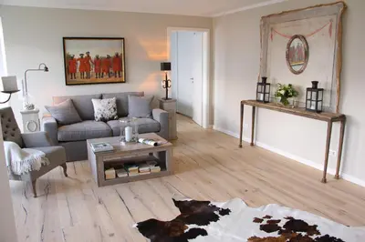 Ein Sitzbereich in der Unterkunft Fine Home