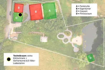 Grundriss der Unterkunft Landhüüs Oeverdiek - Luxus am Golfplatz
