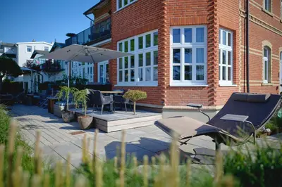 Das Gebäude in dem sich die Ferienwohnung befindet