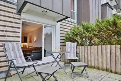 Ein Patio oder anderer Außenbereich in der Unterkunft Haus Miramar TREF Appartement 12