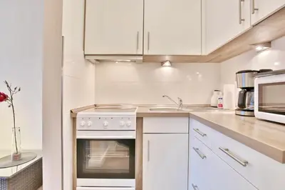 Küche/Küchenzeile in der Unterkunft Haus Hubertus Haus Hubertus Appartement 08