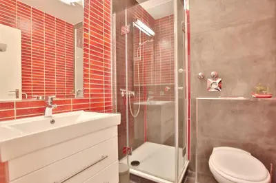 Ein Badezimmer in der Unterkunft Haus Hubertus Haus Hubertus Appartement 08