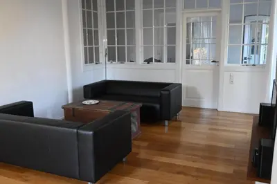 Ein Sitzbereich in der Unterkunft Kuhstall mit Schick