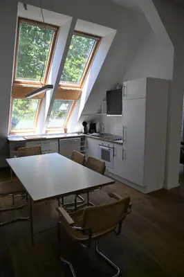 Küche/Küchenzeile in der Unterkunft Schrotboden