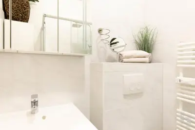 Ein Badezimmer in der Unterkunft Ferienwohnung Ankerplatz