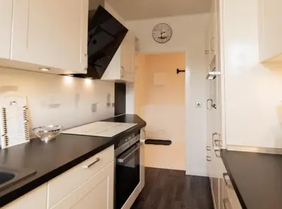 Küche/Küchenzeile in der Unterkunft Ferienwohnung Ankerplatz