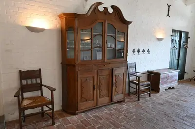 Ein Sitzbereich in der Unterkunft Landhaus pur